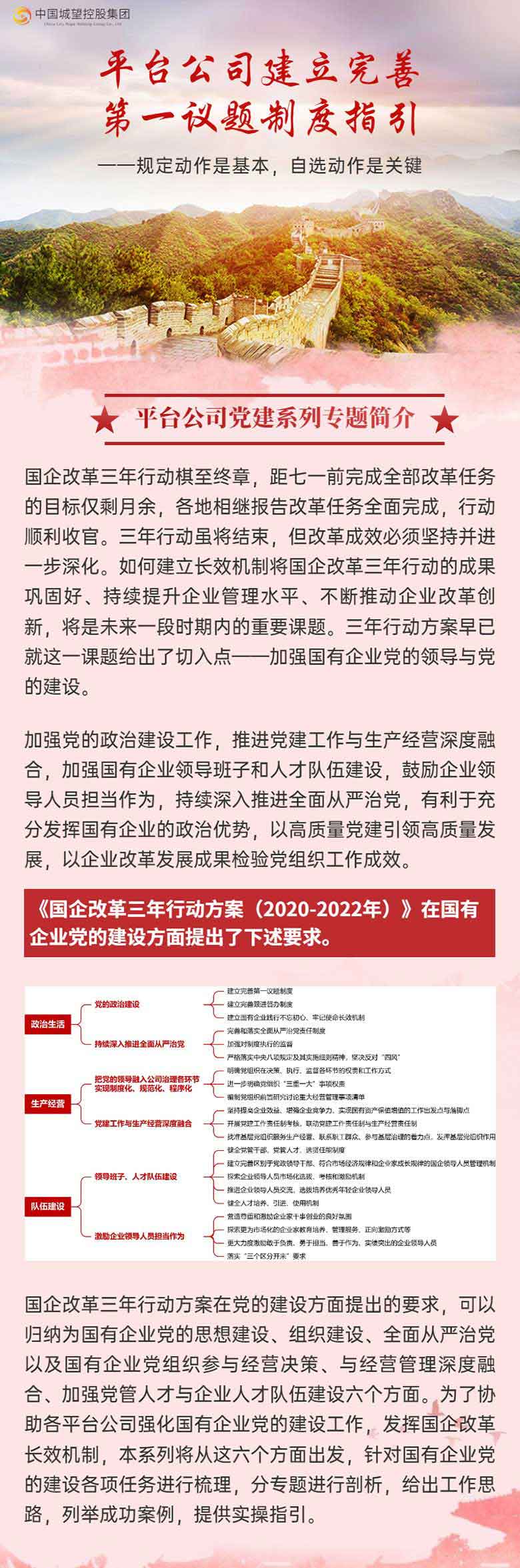 平臺公司黨建系列專題